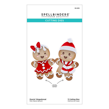 Spellbinders Dancin' Gingerbread Etched Dies (S5-609)