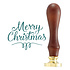 Merry Christmas Oval Wax Seal Stamp (WS-100) Merry Christmas Oval Wax Seal Stamp (WS-100)