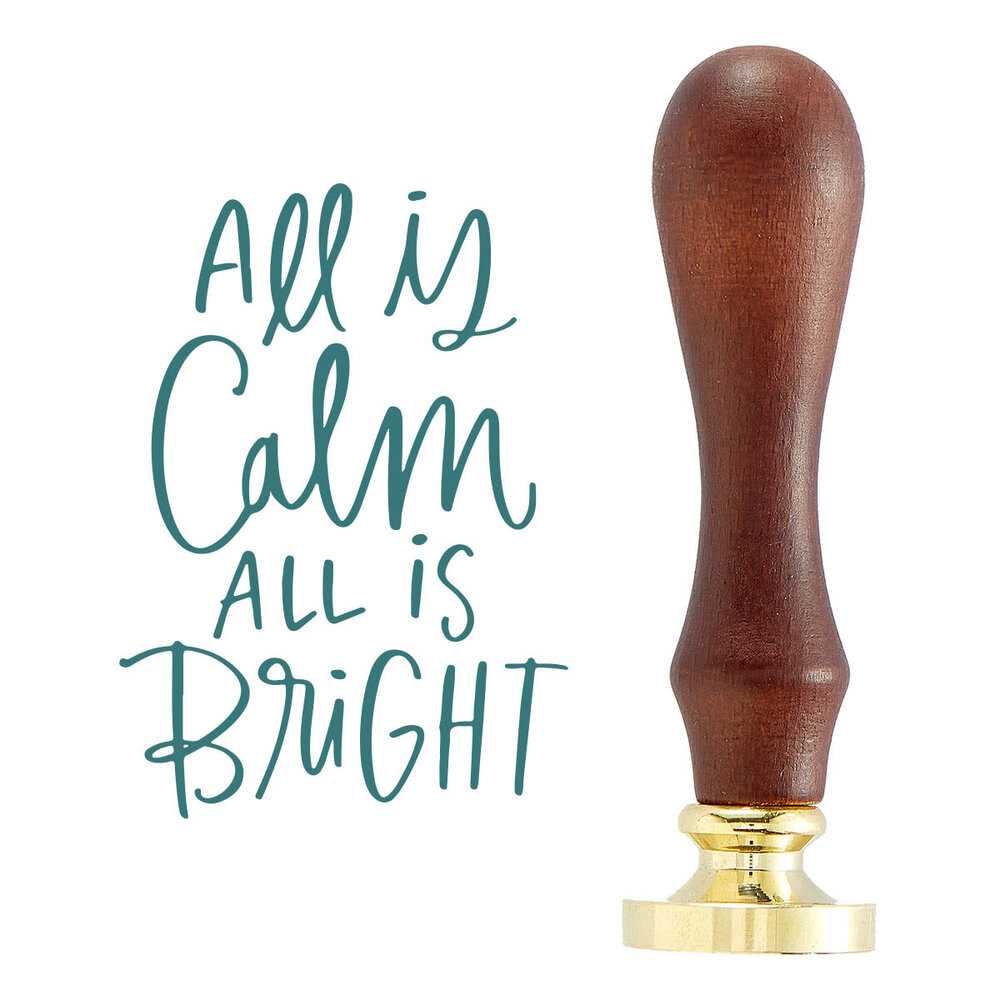 Spellbinders All Is Calm Wax Seal Stamp (WS-096) (OUTLET) Spellbinders All Is Calm Wax Seal Stamp (WS-096) (OUTLET)
