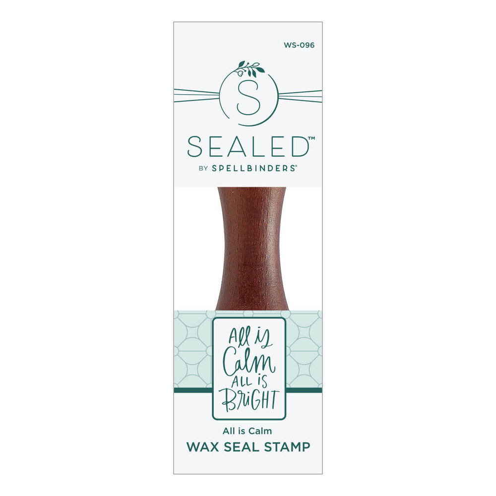 Spellbinders All Is Calm Wax Seal Stamp (WS-096) (OUTLET) Spellbinders All Is Calm Wax Seal Stamp (WS-096) (OUTLET)