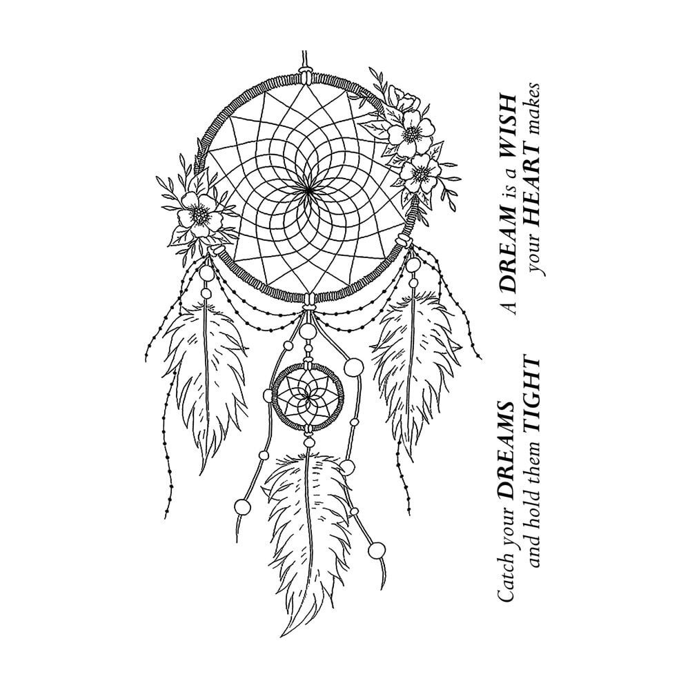 Crafty Individuals Dreamcatcher Unmounted Rubber Stamps (CI-636) (OUTLET)
