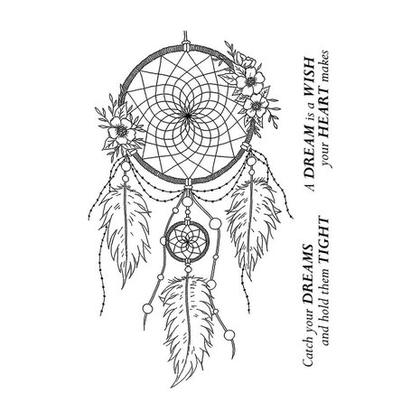 Crafty Individuals Dreamcatcher Unmounted Rubber Stamps (CI-636) (OUTLET)