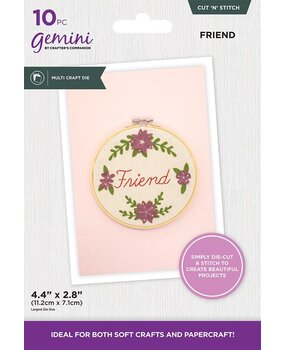 Gemini Cut 'N' Stitch Multi Craft Dies Friend (GEM-MMD-CSFD) (DISCONTINUED)