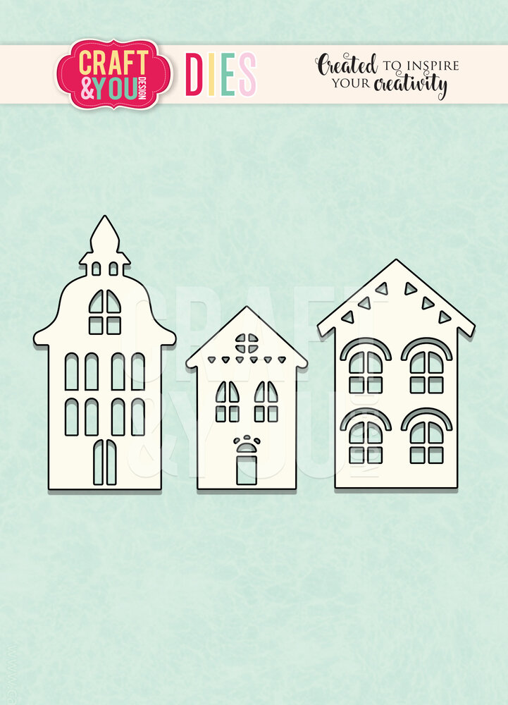 Craft & You Design Houses Dies (CYD-CW251) Craft & You Design Houses Dies (CYD-CW251)