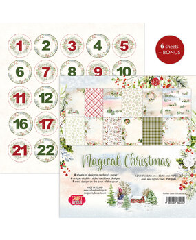 Craft & You Design Magical Christmas 12x12 Inch Paper Set 250gsm (6sheets) (CYD-CPS-MC30-6) (DISCONTINUED)