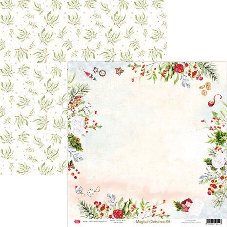 Craft & You Design Magical Christmas 12x12 Inch Paper Set 250gsm (4sheets) (CSET-MC-8) (DISCONTINUED)