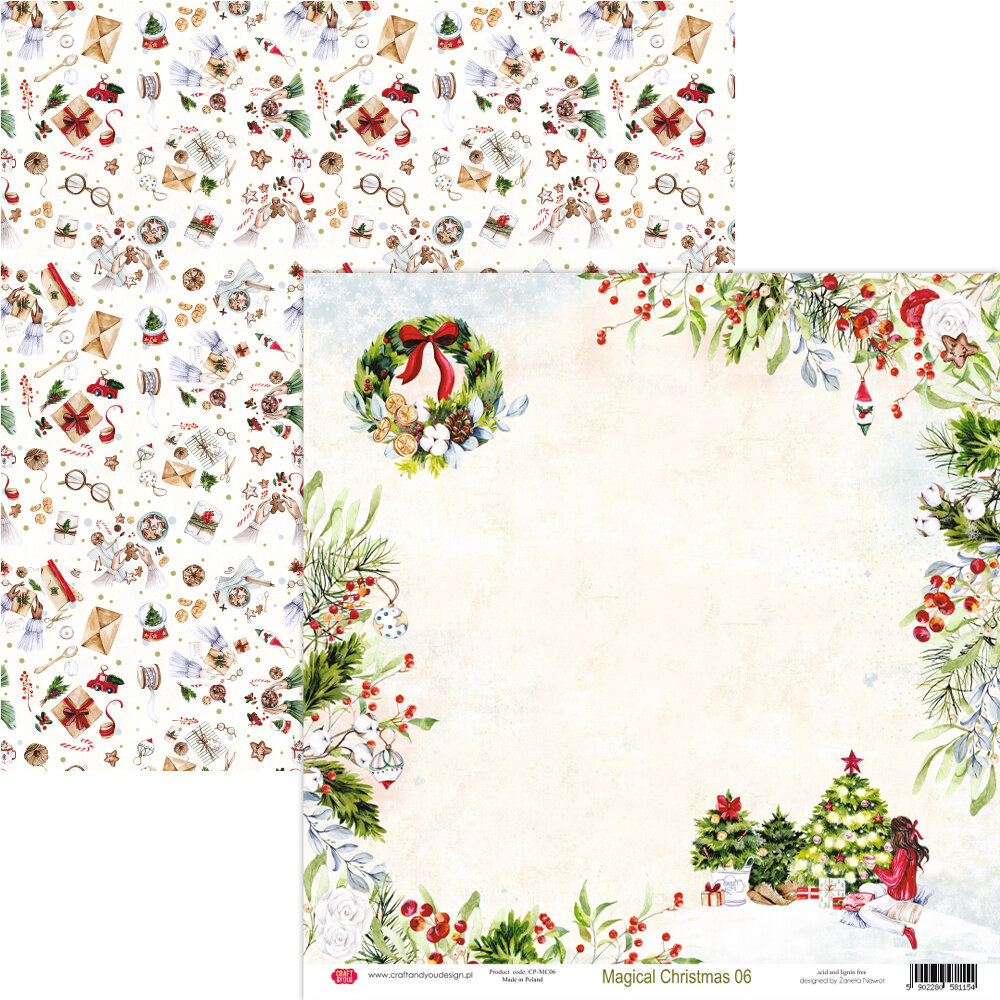 Craft & You Design Magical Christmas 12x12 Inch Paper Set 250gsm (12sheets) (CYD-CPS-MC30-12) (DISCONTINUED)