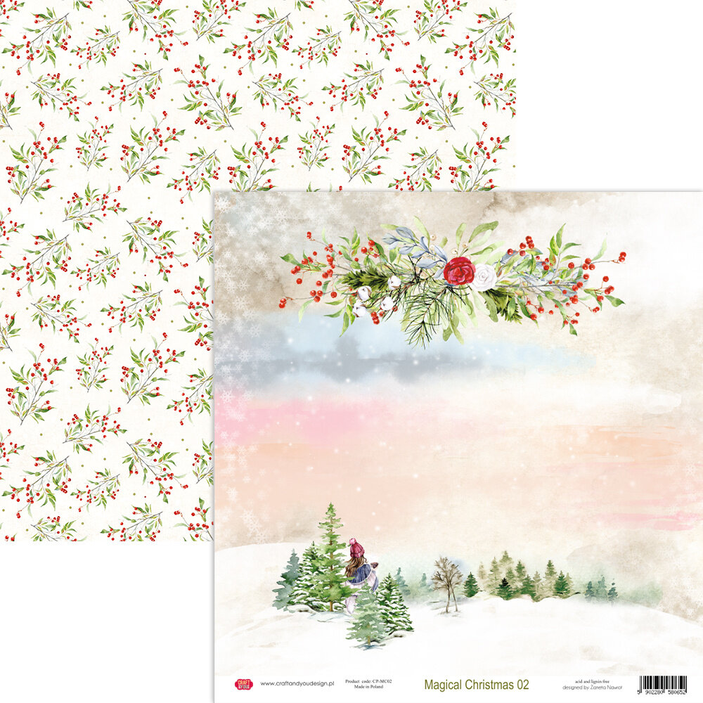 Craft & You Design Magical Christmas 12x12 Inch Paper Set 250gsm (12sheets) (CYD-CPS-MC30-12) (DISCONTINUED)