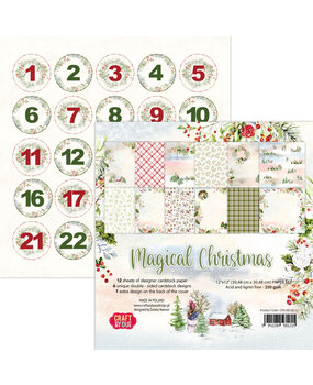 Craft & You Design Magical Christmas 12x12 Inch Paper Set 250gsm (12sheets) (CYD-CPS-MC30-12) (DISCONTINUED)