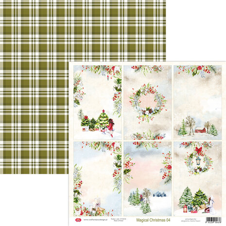 Craft & You Design Magical Christmas 12x12 Inch Paper Set 250gsm (6sheets) (CYD-CPS-MC30-6) (DISCONTINUED)