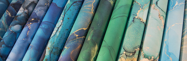 Craft Consortium Essential Craft Papers 8x8 Inch Paper Pad Ink Drops Ocean (CCEPAD018E)