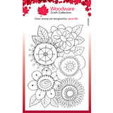 Woodware Petal Doodles All Bunched Up Clear Stamps (JGS855) (OUTLET)