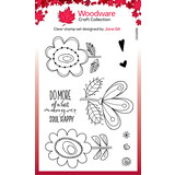 Woodware Petal Doodles Happy Soul Clear Stamps (JGS856) (OUTLET)