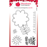 Woodware Petal Doodles Never Give Up Clear Stamps (JGS858) (OUTLET)