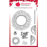 Woodware Petal Doodles Live Life Clear Stamps (JGS860) (OUTLET)