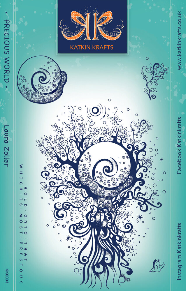 Katkin Krafts Precious World A5 Clear Stamp Set (KK0033) (OUTLET)