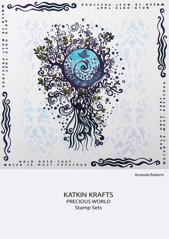 Katkin Krafts Precious World A5 Clear Stamp Set (KK0033) (OUTLET)