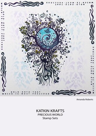 Katkin Krafts Precious World A5 Clear Stamp Set (KK0033) (OUTLET)