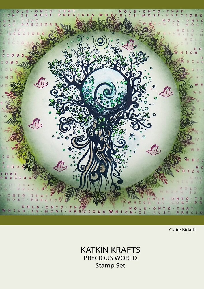 Katkin Krafts Precious World A5 Clear Stamp Set (KK0033) (OUTLET)