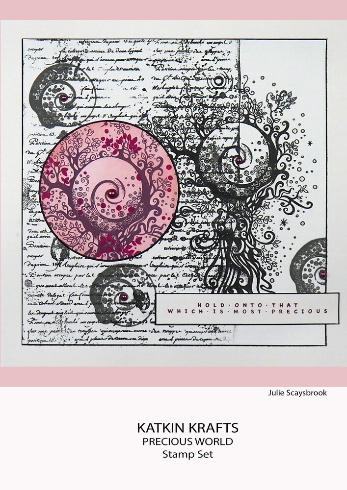 Katkin Krafts Precious World A5 Clear Stamp Set (KK0033) (OUTLET)