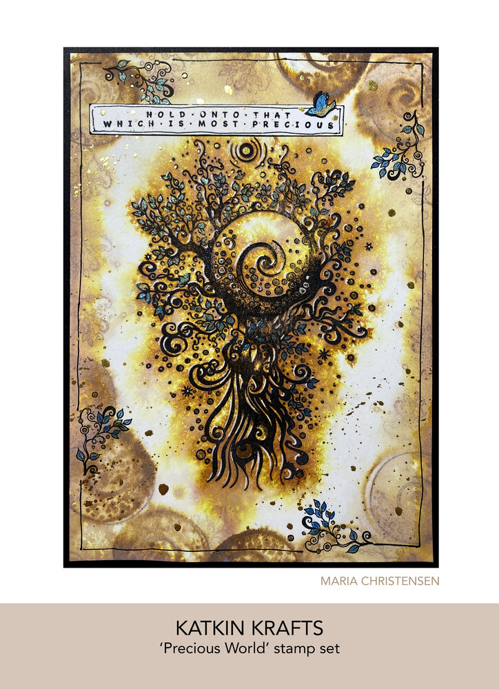 Katkin Krafts Precious World A5 Clear Stamp Set (KK0033) (OUTLET)