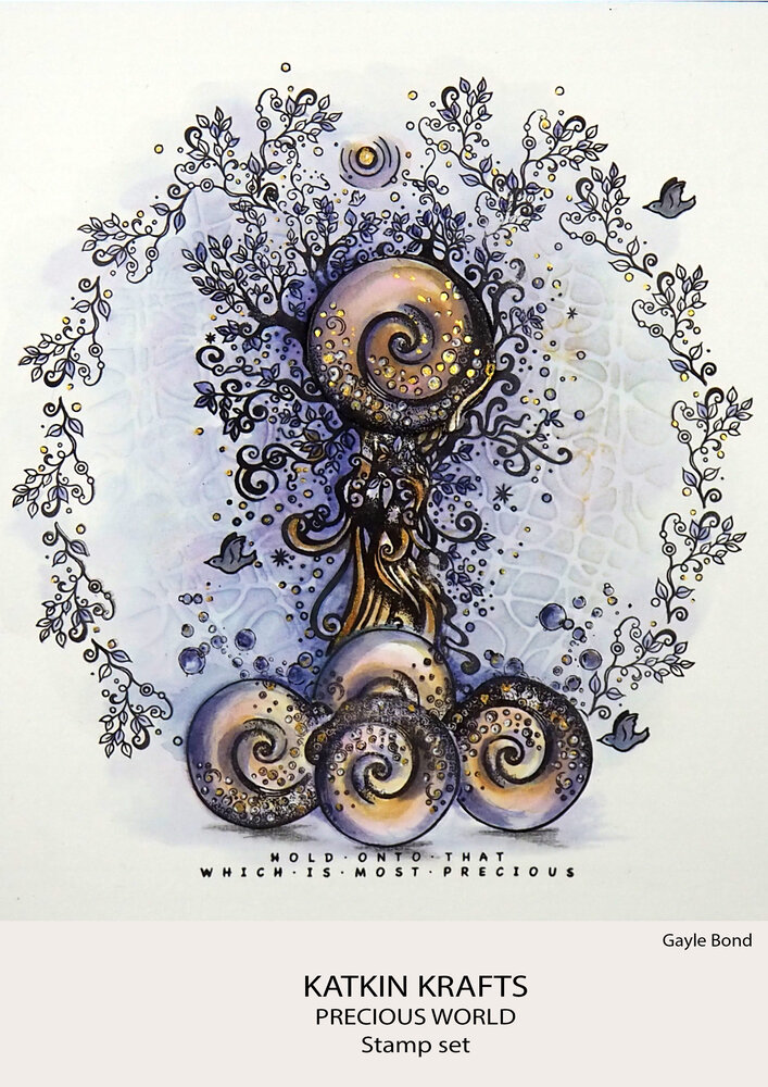 Katkin Krafts Precious World A5 Clear Stamp Set (KK0033) (OUTLET)