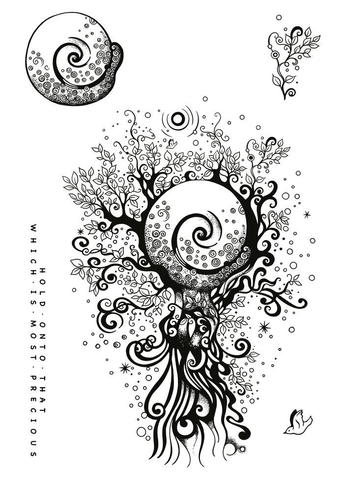 Katkin Krafts Precious World A5 Clear Stamp Set (KK0033) (OUTLET)