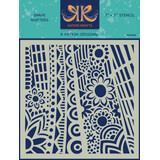 Katkin Krafts Shape Shifters 7x7 Inch Stencil (KKST008) (OUTLET)