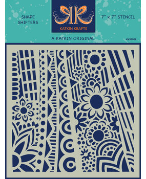 Katkin Krafts Shape Shifters 7x7 Inch Stencil (KKST008) (OUTLET)