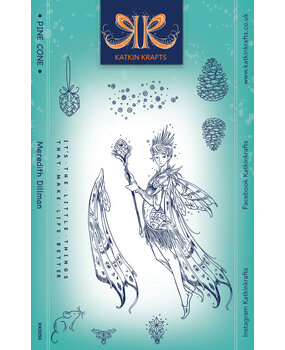 Katkin Krafts Pine Cone A5 Clear Stamp Set (KK0050) (OUTLET)