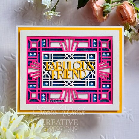Creative Expressions Sue Wilson Craft Die Mini Expressions Art Deco Fabulous Friend (CEDME145) (OUTLET) Creative Expressions Sue Wilson Craft Die Mini Expressions Art Deco Fabulous Friend (CEDME145) (OUTLET)