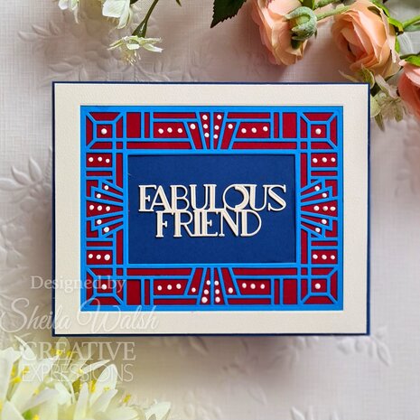 Creative Expressions Sue Wilson Craft Die Mini Expressions Art Deco Fabulous Friend (CEDME145) (OUTLET) Creative Expressions Sue Wilson Craft Die Mini Expressions Art Deco Fabulous Friend (CEDME145) (OUTLET)