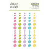 Simple Stories Simple Vintage Life in Bloom Glitter Enamel Dots (19739) (DISCONTINUED)