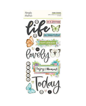 Simple Stories Simple Vintage Life in Bloom Foam Stickers (19735) (DISCONTINUED)