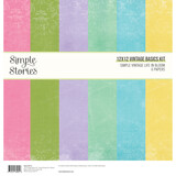 Simple Stories Simple Vintage Life in Bloom 12x12 Inch Vintage Basics Kit (19715) (DISCONTINUED)