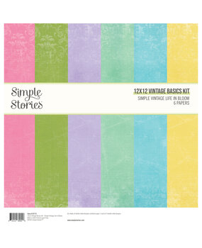 Simple Stories Simple Vintage Life in Bloom 12x12 Inch Vintage Basics Kit (19715) (DISCONTINUED)
