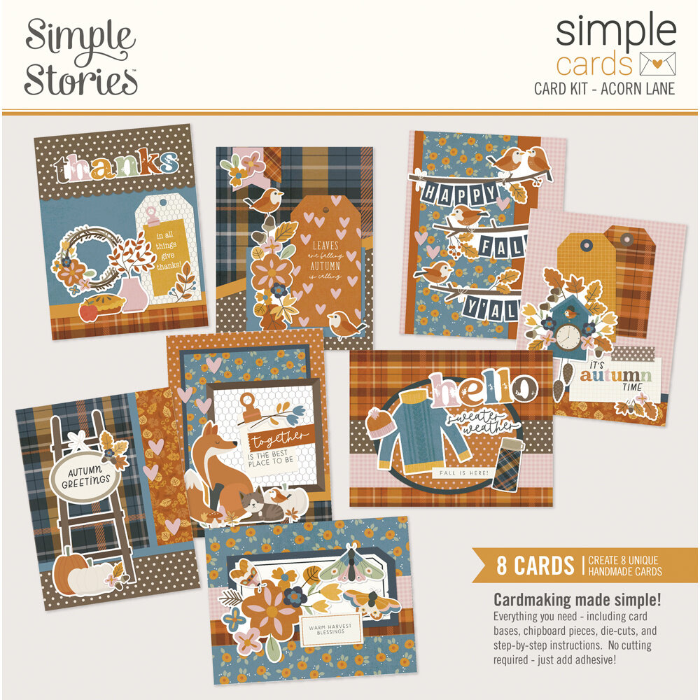 Simple Stories Acorn Lane Simple Cards Kit (21031) (OUTLET) Simple Stories Acorn Lane Simple Cards Kit (21031) (OUTLET)