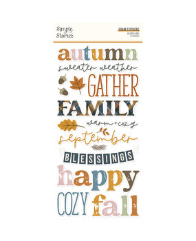 Simple Stories Acorn Lane Foam Stickers (36pcs) (21025) (DISCONTINUED)