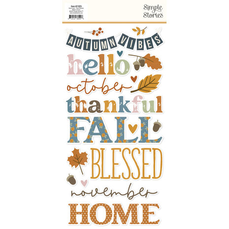 Simple Stories Acorn Lane Foam Stickers (36pcs) (21025) (DISCONTINUED)