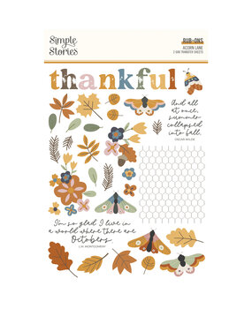 Simple Stories Acorn Lane Rub Ons (2pcs) (21021) (OUTLET)