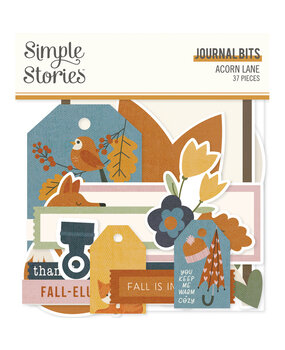 Simple Stories Acorn Lane Journal Bits & Pieces (37pcs) (21019) (DISCONTINUED)