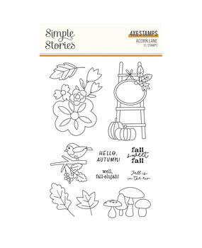 Simple Stories Acorn Lane Clear Stamps (11pcs) (21016) (DISCONTINUED)