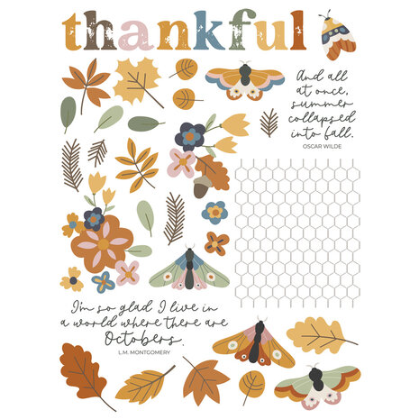 Simple Stories Acorn Lane Rub Ons (2pcs) (21021) (DISCONTINUED)