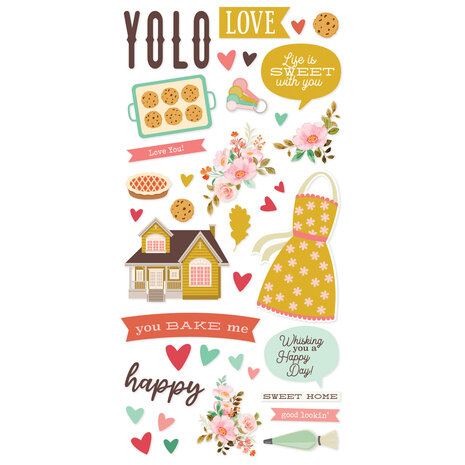 Simple Stories What's Cookin' ? Simple Pages Pieces (16pcs) (21130) (DISCONTINUED)