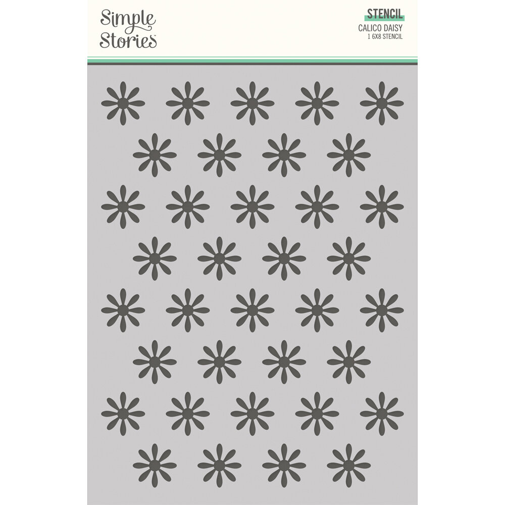 Simple Stories What's Cookin' ? Stencil Calico Daisy (21129) (DISCONTINUED)