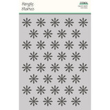 Simple Stories What's Cookin' ? Stencil Calico Daisy (21129) (DISCONTINUED)