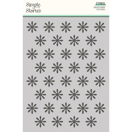 Simple Stories What's Cookin' ? Stencil Calico Daisy (21129) (DISCONTINUED)