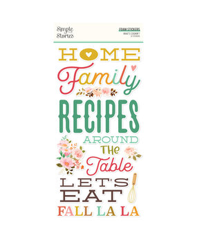 Simple Stories What's Cookin' ? Foam Stickers (52pcs) (21125) (DISCONTINUED)