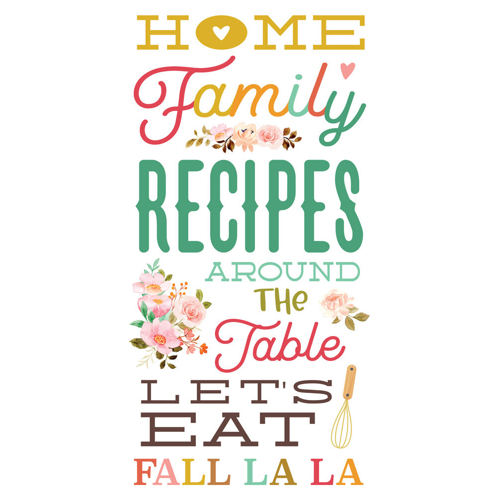 Simple Stories What's Cookin' ? Foam Stickers (52pcs) (21125) (DISCONTINUED)