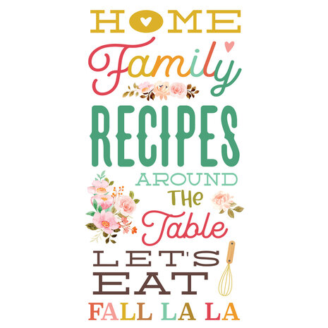 Simple Stories What's Cookin' ? Foam Stickers (52pcs) (21125) (DISCONTINUED)